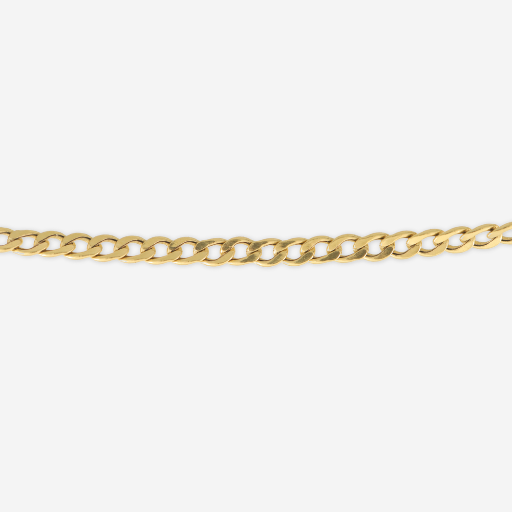 Thin Curb Chain 50cm - 18ct Solid Gold