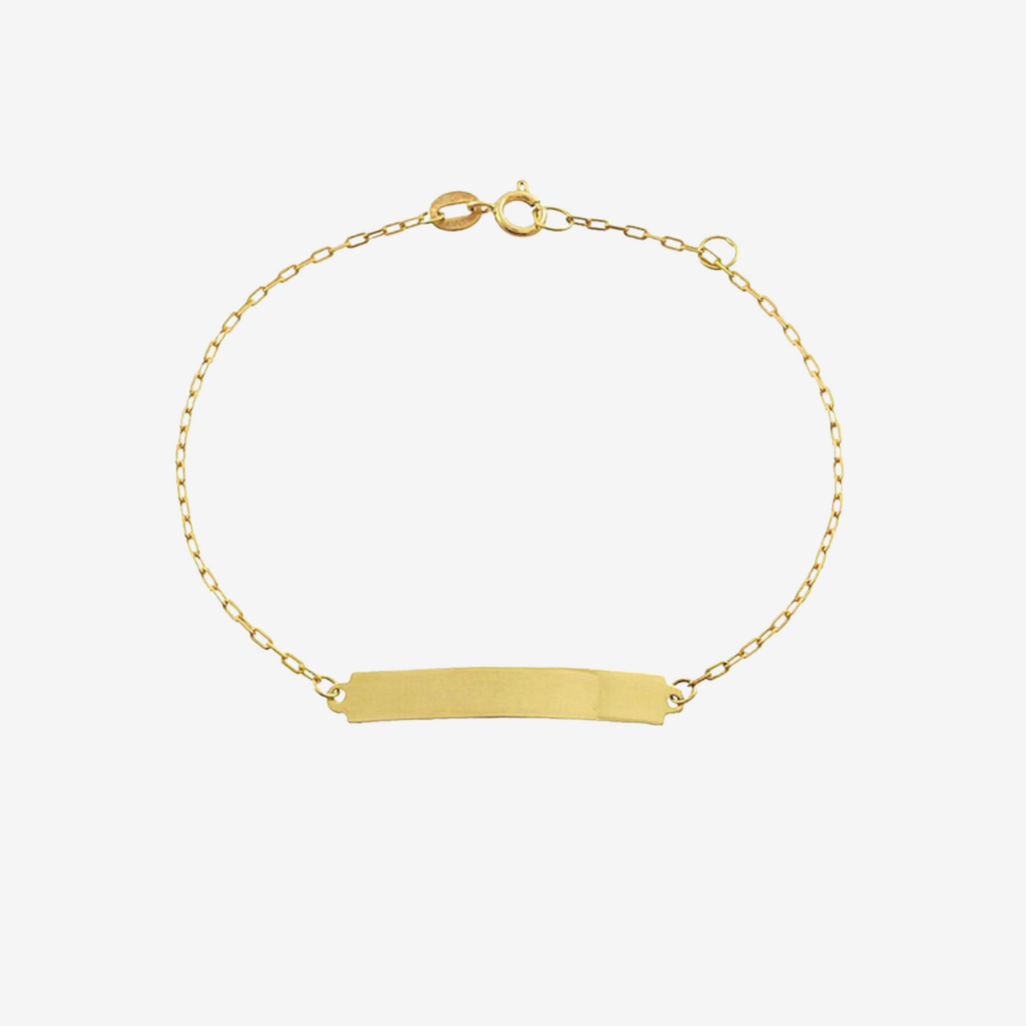 Kids Plate Bracelet – 18ct Solid Yellow Gold