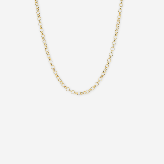 Solid Round Diamond Cut Chain 45cm - 18ct Solid Gold