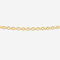 Solid Round Diamond Cut Chain Bracelet 19cm - 18ct Solid Gold