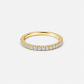 0.50ct Lab-Grown Diamond Round Cut Half Eternity Band