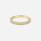 0.50ct Lab-Grown Diamond Round Cut Half Eternity Band