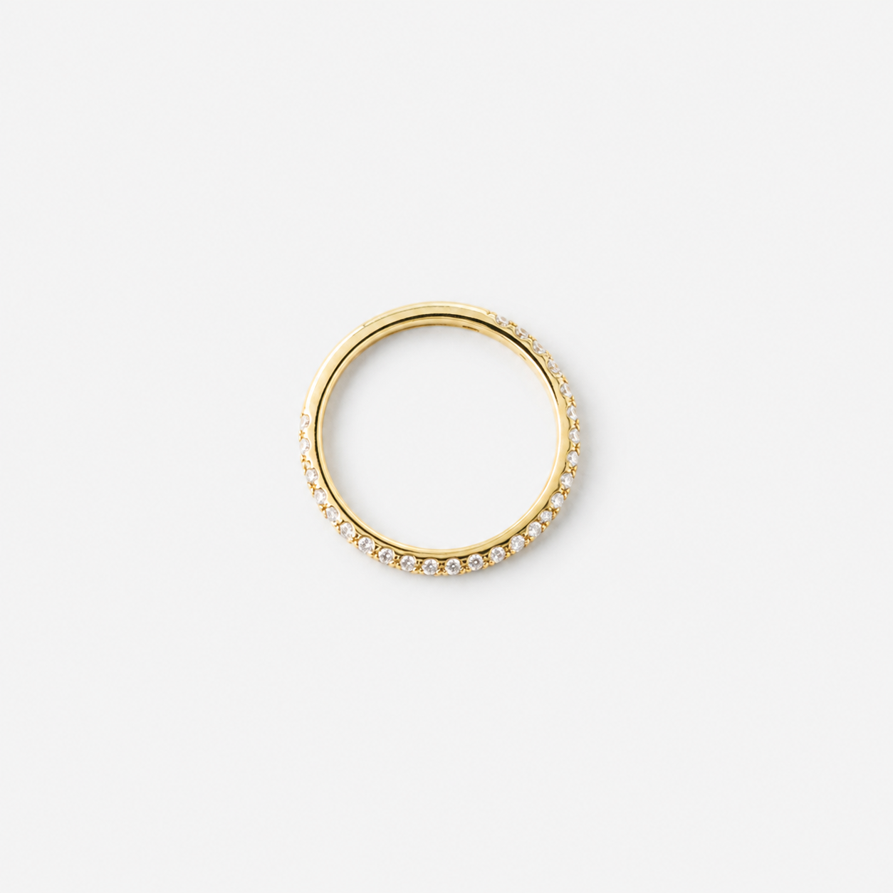 0.50ct Lab-Grown Diamond Round Cut Half Eternity Band