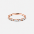 0.50ct Lab-Grown Diamond Round Cut Half Eternity Band
