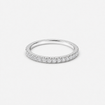 0.50ct Lab-Grown Diamond Round Cut Half Eternity Band