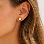 Pendiente Esfera Oro Amarillo 18kt 10mm