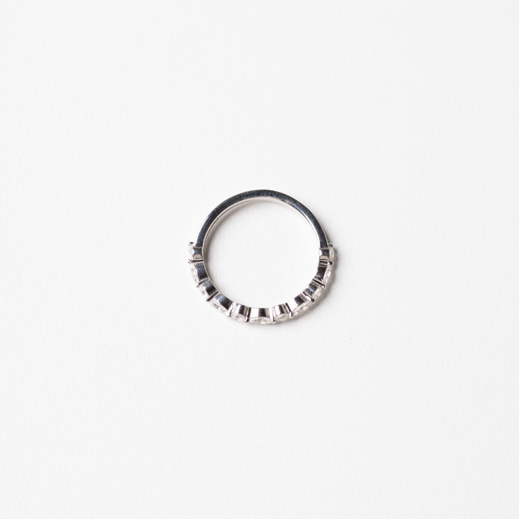 0.50ct Lab-Grown Diamond Marquise and Round cut Half Eternit Band