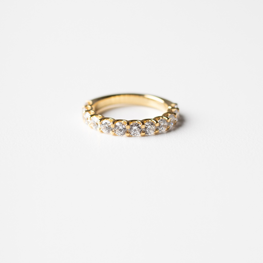 1.80ct Lab-Grown Diamond Round Cut Half Eternity Band