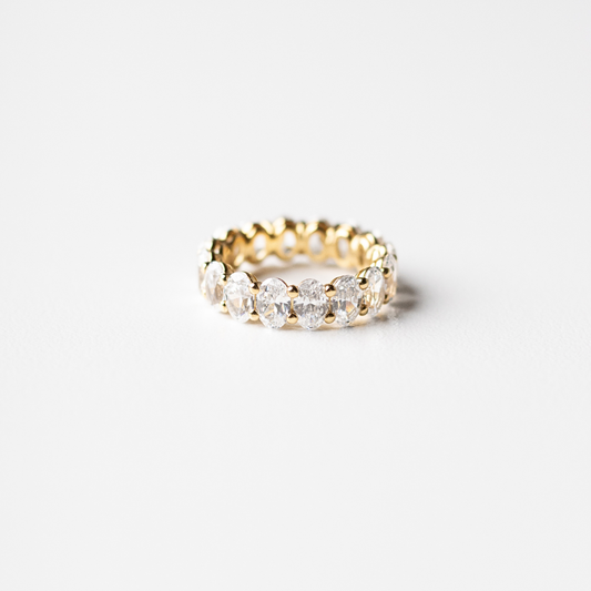 4.40ct Lab Grown Diamond Oval cut Eternity Band