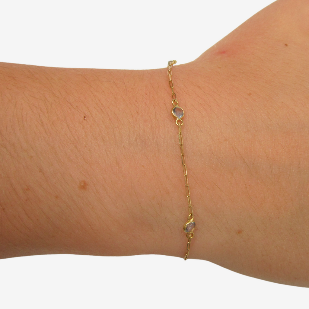 Kids Signature Zirconia Bracelet – 18ct Solid Yellow Gold