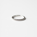 0.50ct Lab-Grown Diamond Round Cut Half Eternity Band