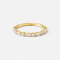 0.50ct Lab-Grown Diamond Marquise and Round cut Half Eternit Band