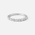 0.50ct Lab-Grown Diamond Marquise and Round cut Half Eternity Band