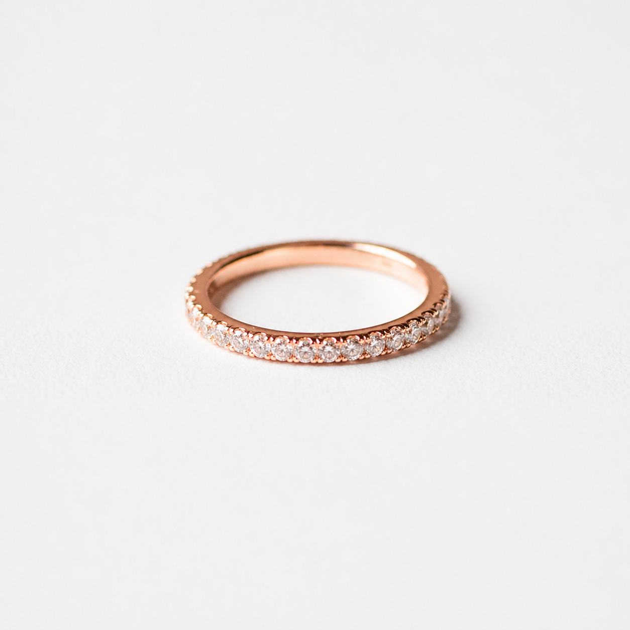 0.50ct Lab-Grown Diamond Round Cut Half Eternity Band