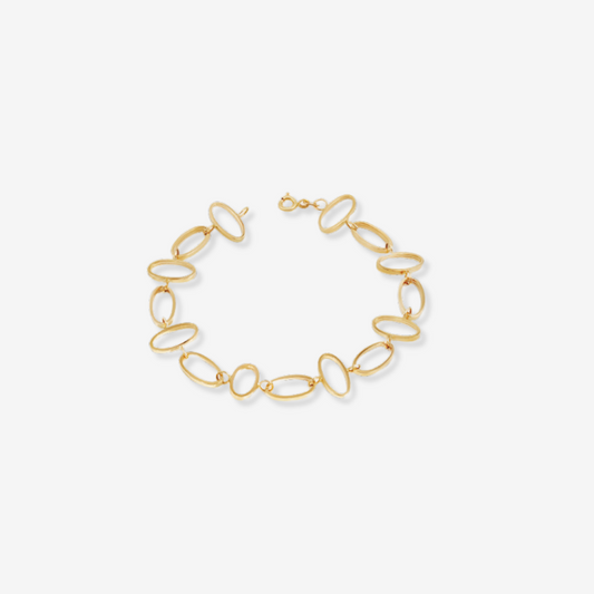 Oval Link Bracelet – 18ct Solid Yellow Gold