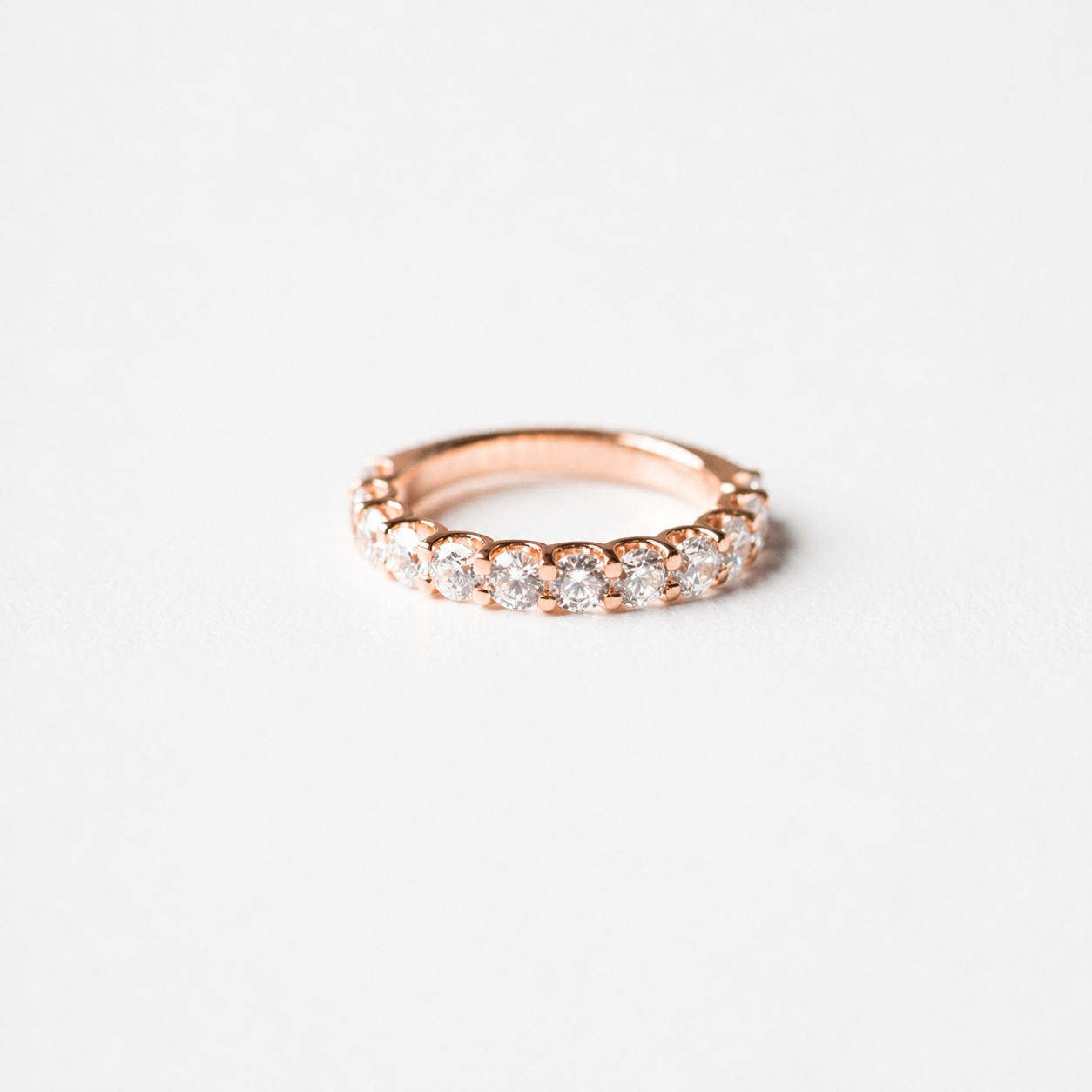 1.80ct Lab-Grown Diamond Round Cut Half Eternity Band