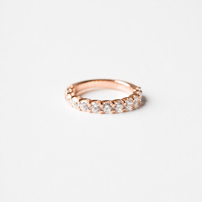 1.80ct Lab-Grown Diamond Round Cut Half Eternity Band