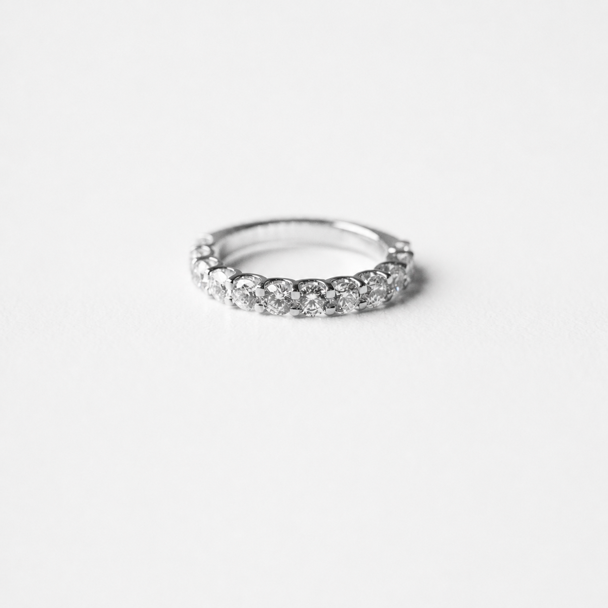 1.80ct Lab-Grown Diamond Round Cut Half Eternity Band