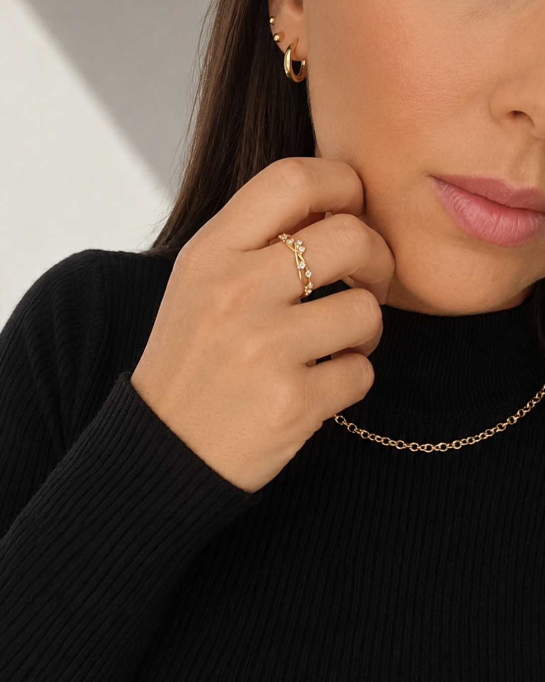 Lab-Grown DiamondRound Cut Ring - 9ct Yellow Gold (Copy)