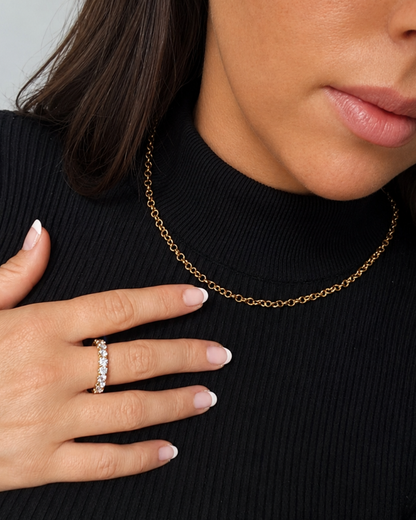1.80ct Lab-Grown Diamond Round Cut Half Eternity Band
