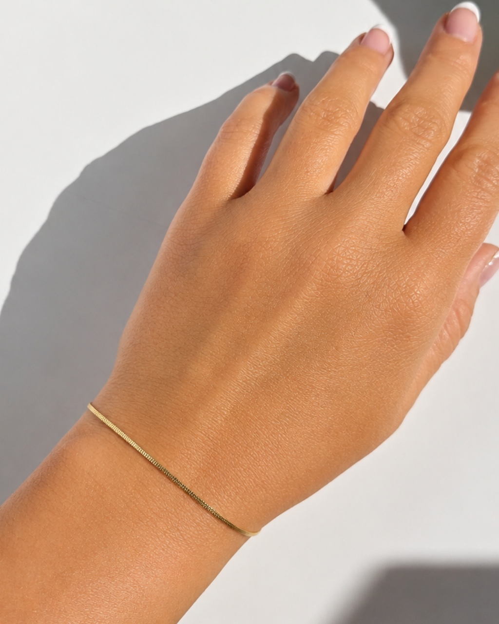 Double Box Chain Bracelet 19cm - 18ct Solid Gold