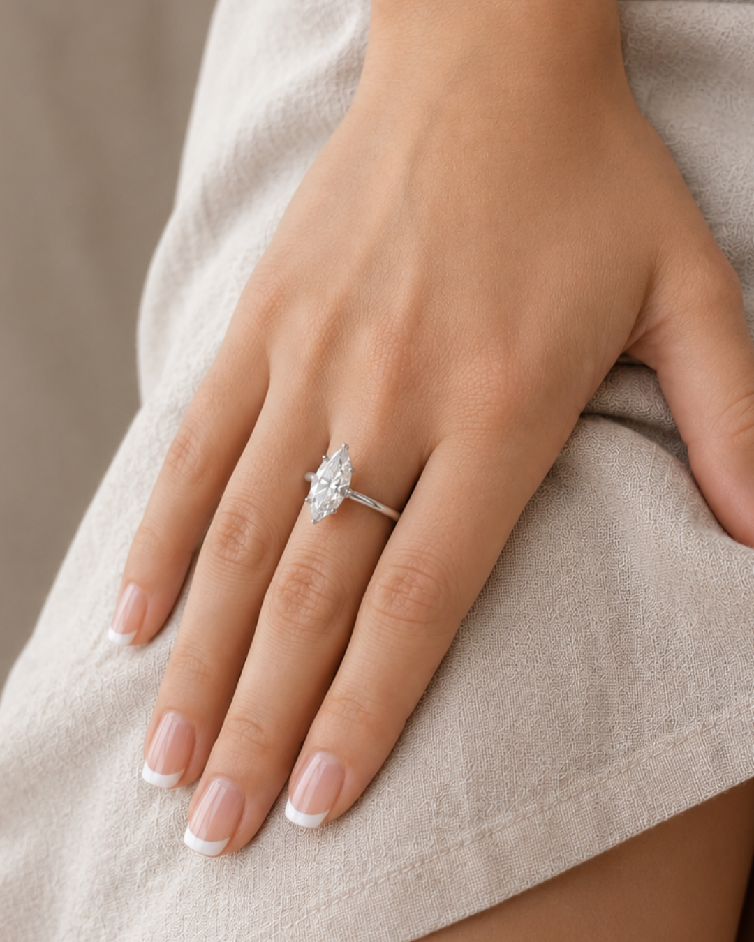 2.00ct Lab-Grown Diamond Marquise cut Solitaire