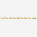 Hollow Rolo Chain Bracelet 19cm – 18ct Solid Gold