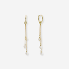 White Freshwater Pearl Earrings - 9ct Yellow Gold (Copy)