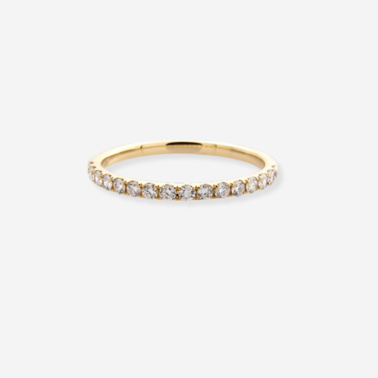 Lab - Grown Diamond Round Cut Cluster Ring - 9ct Yellow Gold