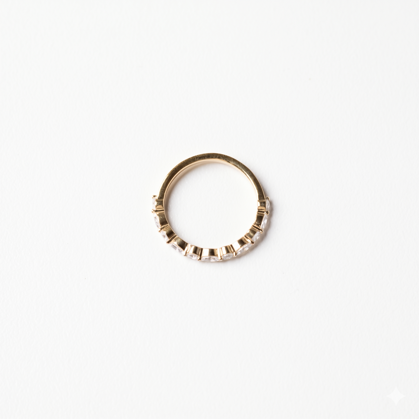 0.50ct Lab-Grown Diamond Marquise and Round cut Half Eternit Band