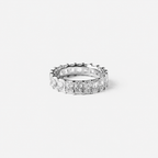 Diamond ring on a light gray background