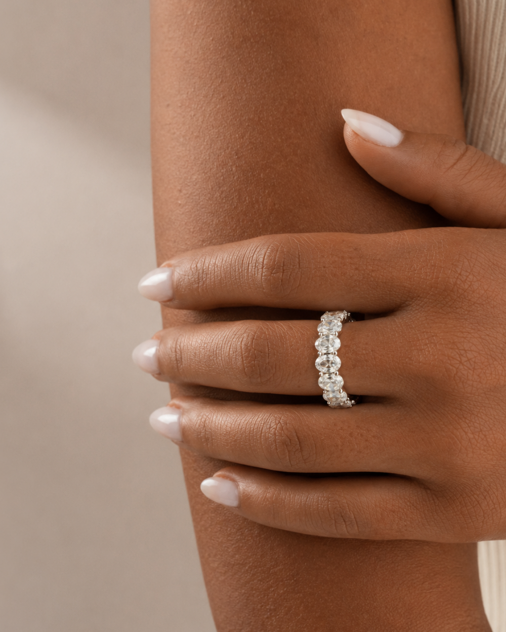 4.40ct Lab-Grown Diamond Oval cut Eternity Band