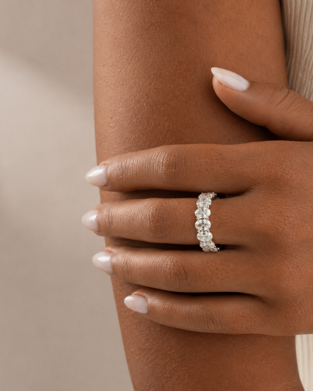 4.40ct Lab-Grown Diamond Oval cut Eternity Band