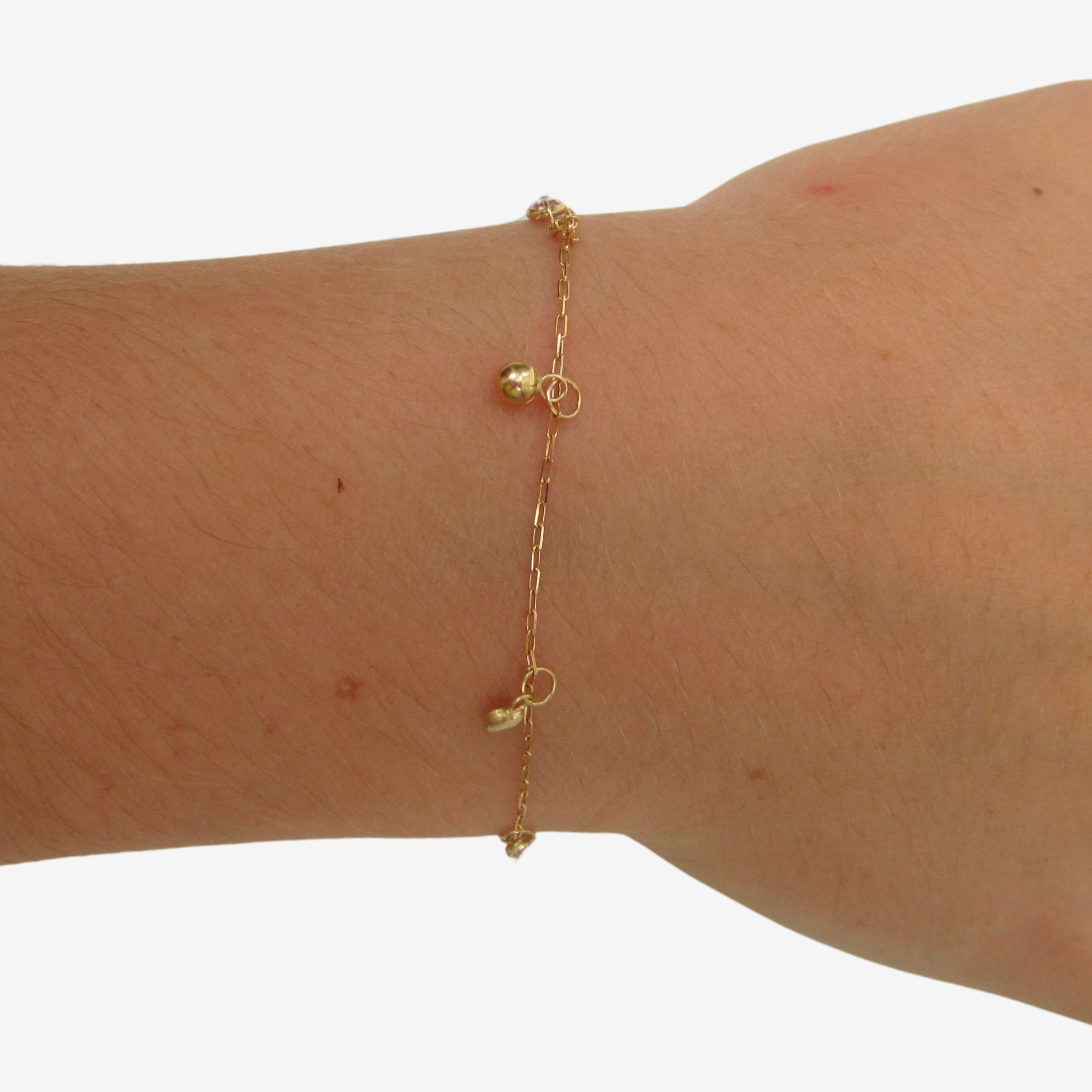 Kids Charm Bracelet – 18ct Solid Yellow Gold