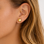 Pendiente Esfera Oro Amarillo 18kt 9mm