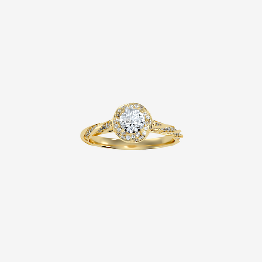 Nova Ring with Diamond – 18ct Solid Gold