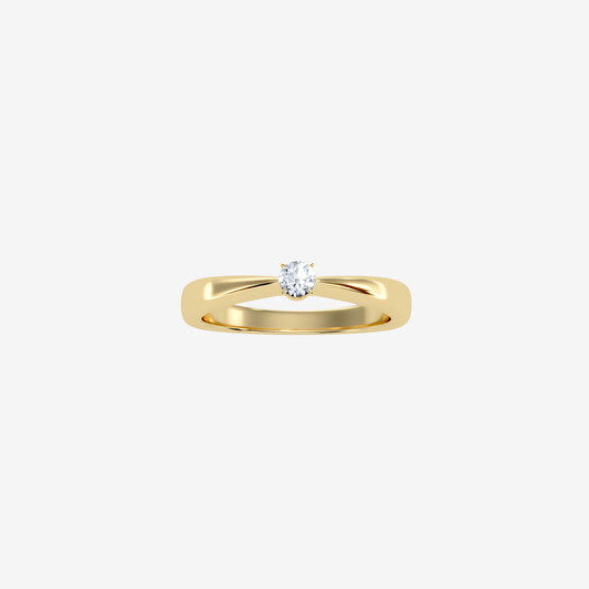 Illume Ring with Diamond – 18ct Solid Gold