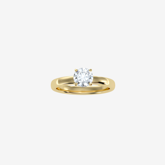 Lira Ring with Diamond – 18ct Solid Gold