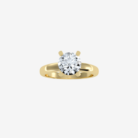 Elara Ring with Diamond – 18ct Solid Gold