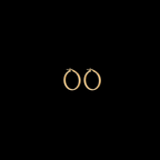 Large Thin Hoops in Solid 18ct Yellow Gold