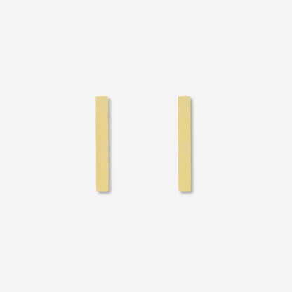Medium Bar Earrings – 18ct Yellow Gold