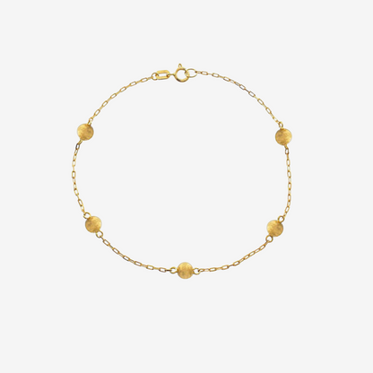 Bead Bracelet 6mm – 18ct Solid Gold