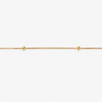 Box Bead Chain 40cm - 18ct Solid Gold