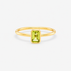 Peridot Ring - 9ct Yellow Gold