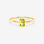 Peridot Ring - 9ct Yellow Gold