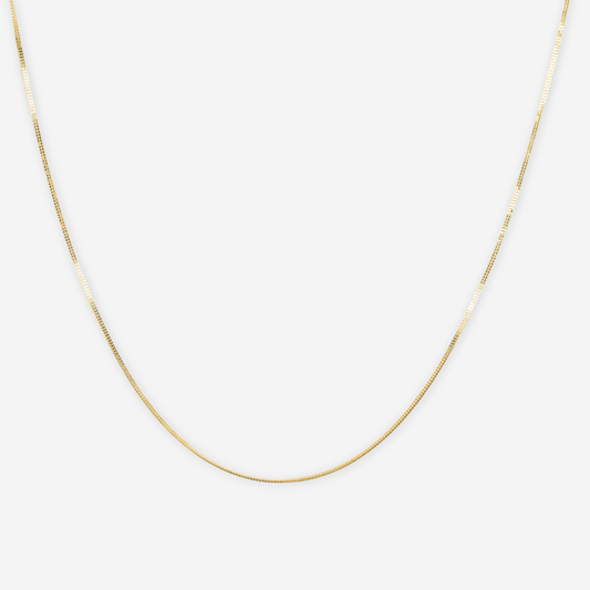 Double Box Chain 45cm - 18ct Solid Gold