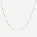 Double Box Chain 40cm - 18ct Solid Gold