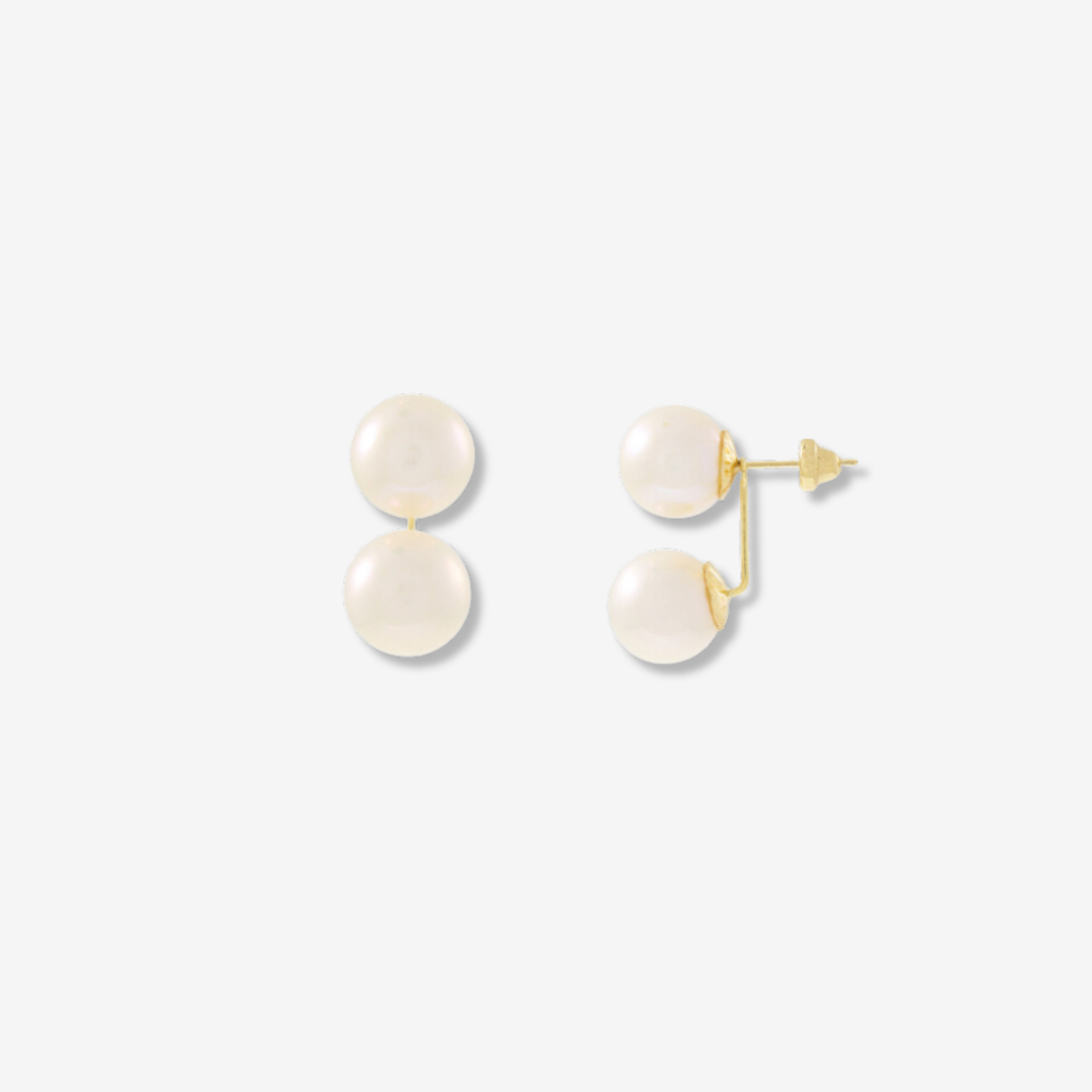 Grace Kelly Natural Pearl Earrings – 18ct Yellow Gold