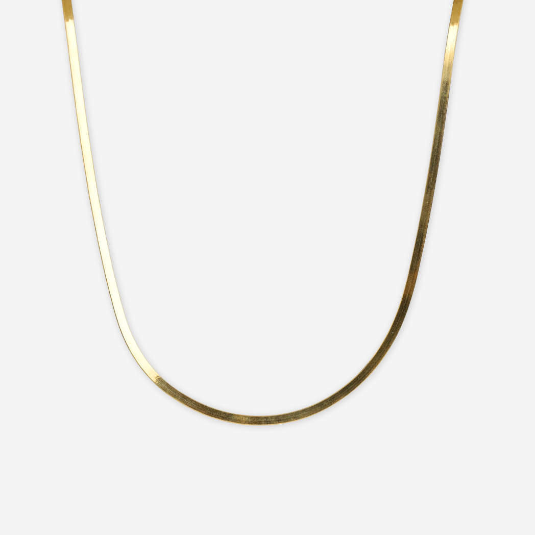 Herringbone Chain 40cm - 18ct Solid Gold