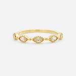 Lab-Grown Diamond Marquise Cut Ring - 9ct Yellow Gold